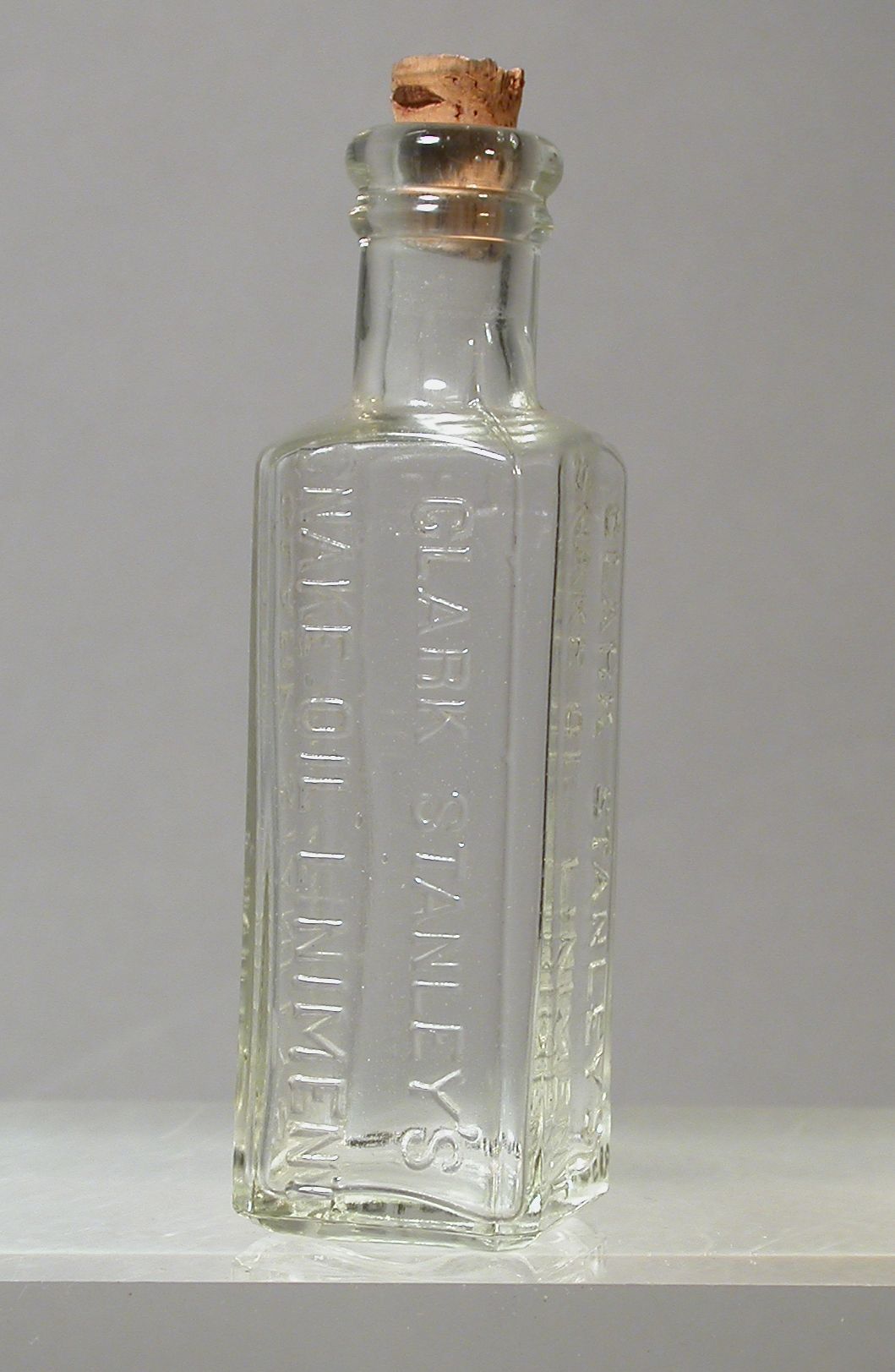 Bottle from Clark Stanley's Snake Oil Liniment