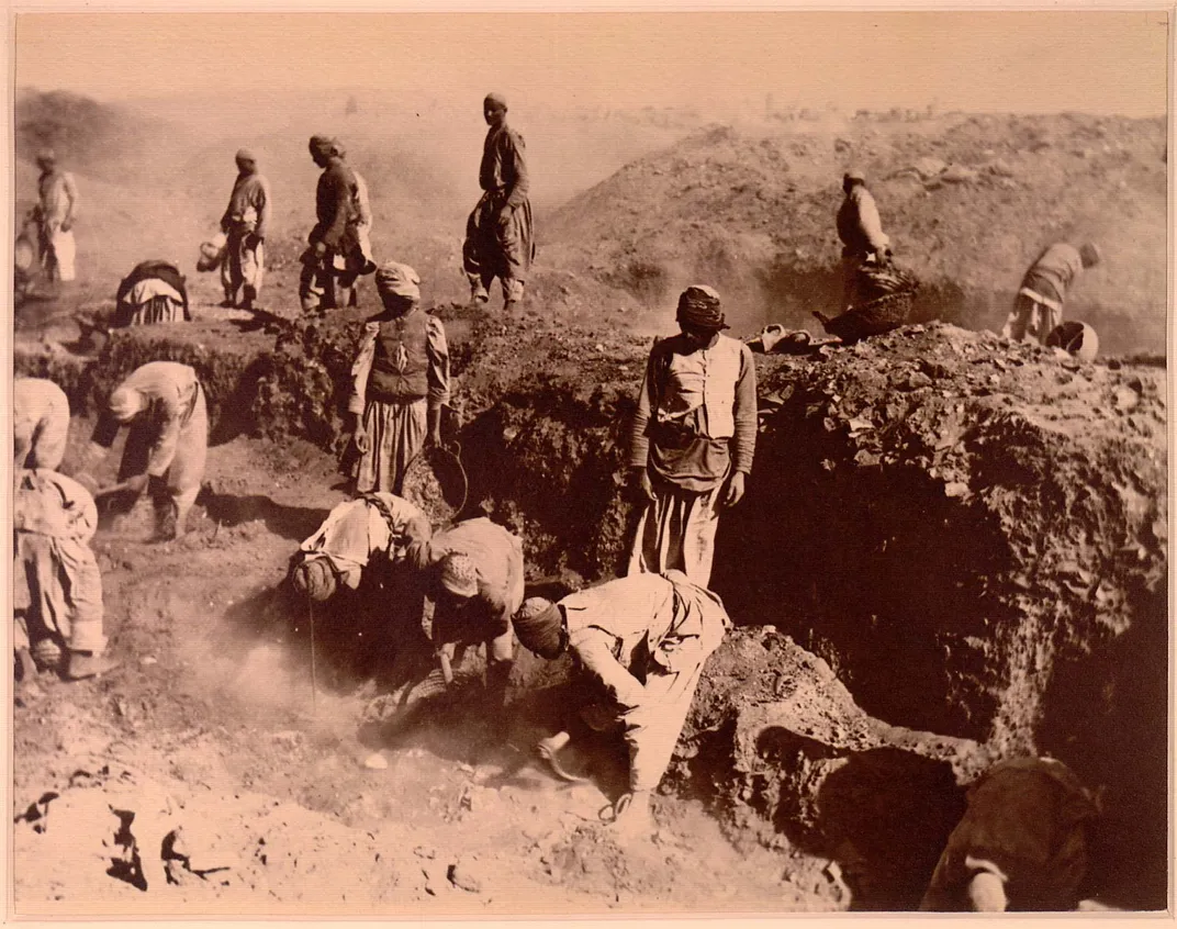 Excavations at Oxyrhynchus, where papyri containing the Sortes Astrampsychi were found