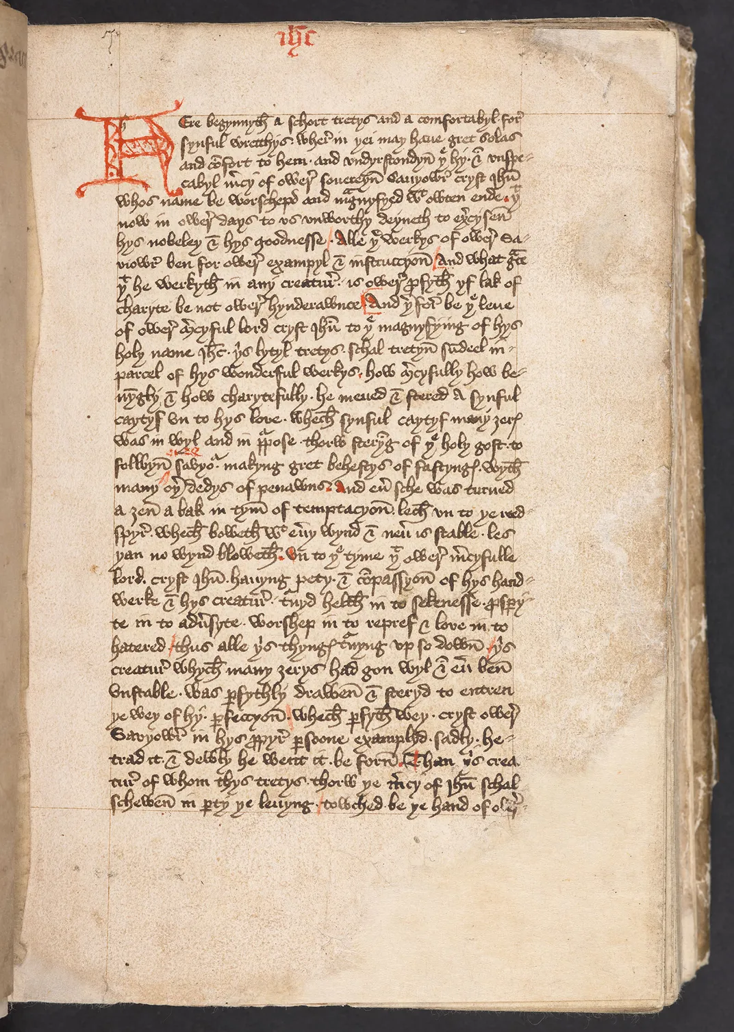 The opening page of The Book of Margery Kempe
