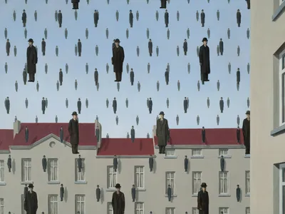 Golconda, Ren&eacute; Magritte, 1953